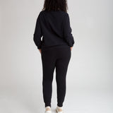 Zadie Organic Cotton Trousers In Black