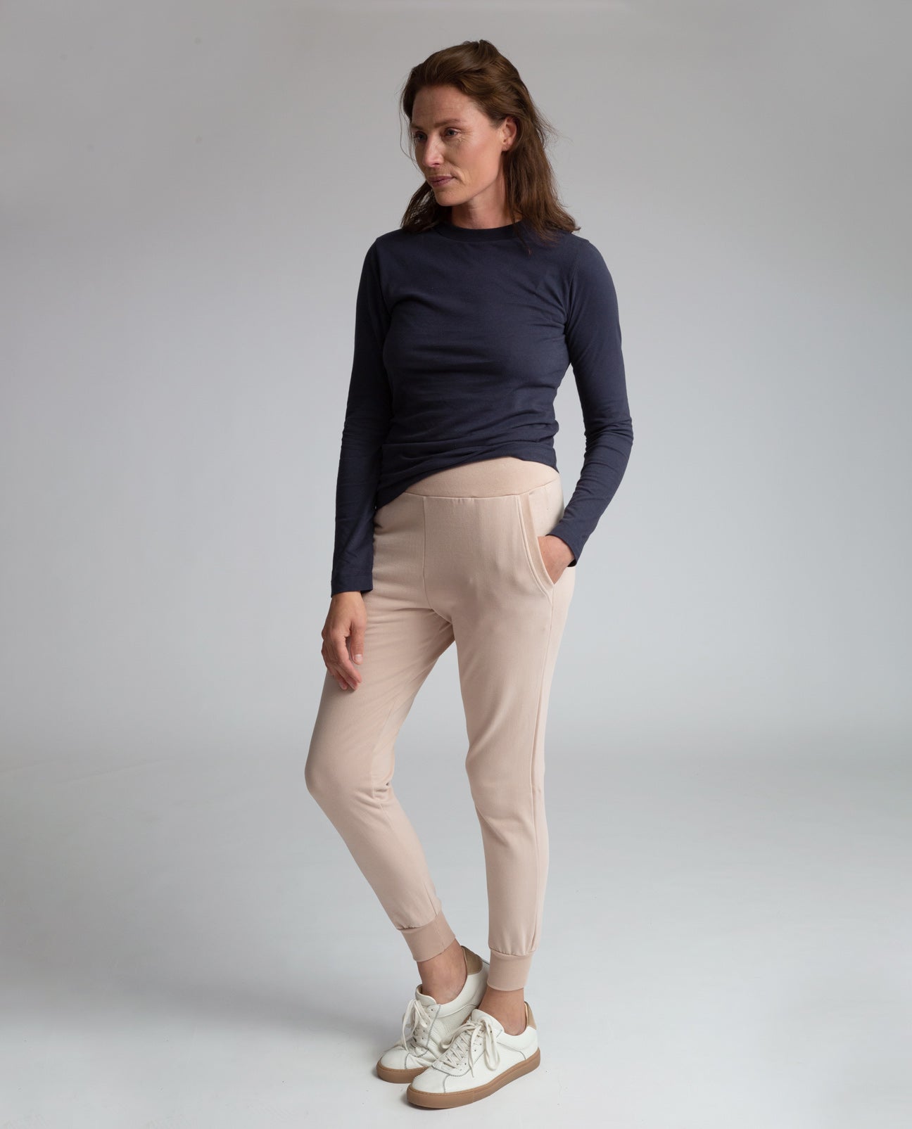 Zadie Organic Cotton Trousers In Crepe